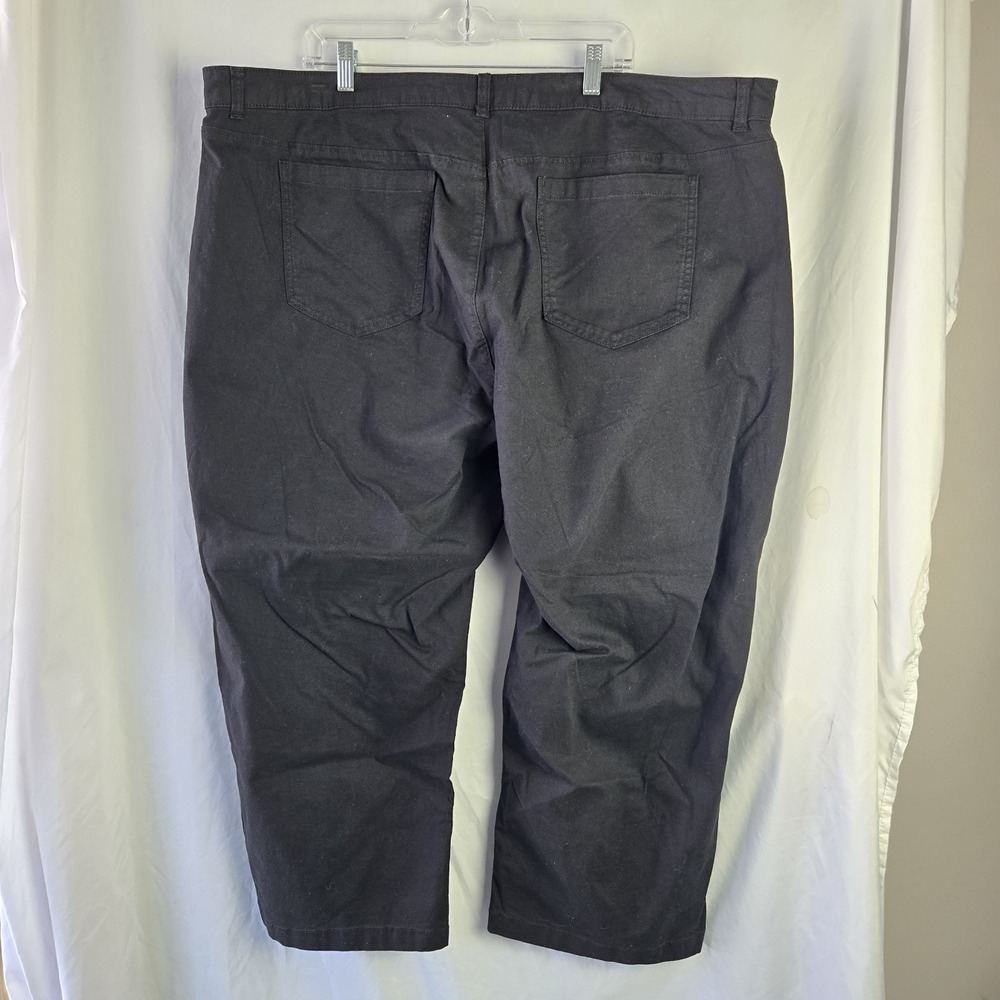 Old Navy Extra High Rise Wide Leg Chino Pants Black Womens 26 Stretch Modern - Picture 3 of 10